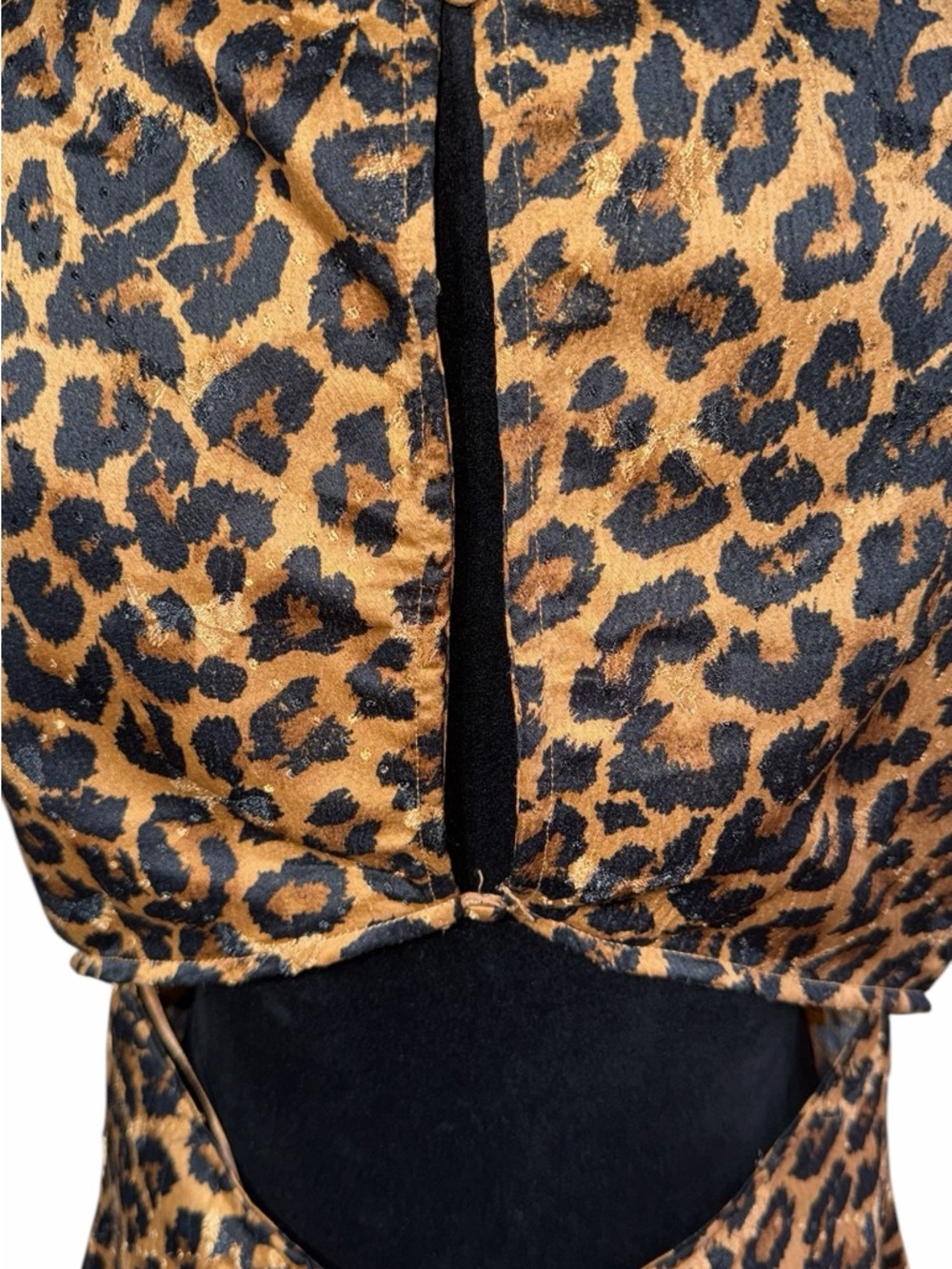 NWT Free People Leopard Print Slip Midi Dress - Brown & Black - Picture 3 of 11
